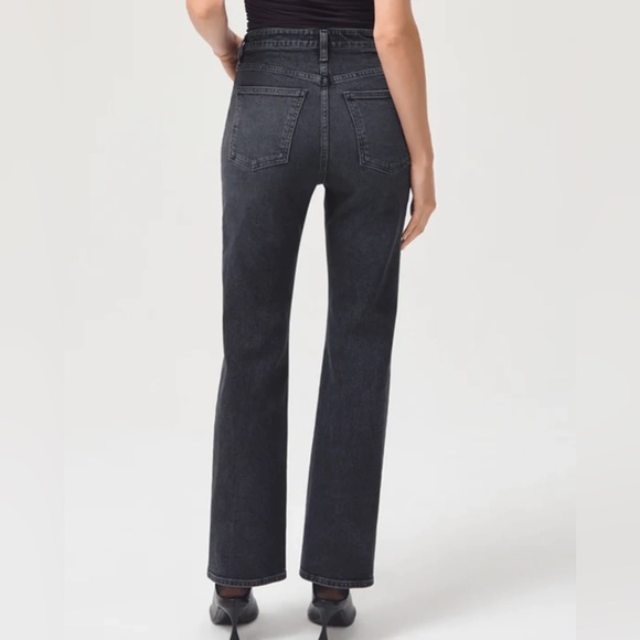 Agolde High Rise Vintage Boot Cut Jean in Percolate Washed Black size 26 - Picture 4 of 16